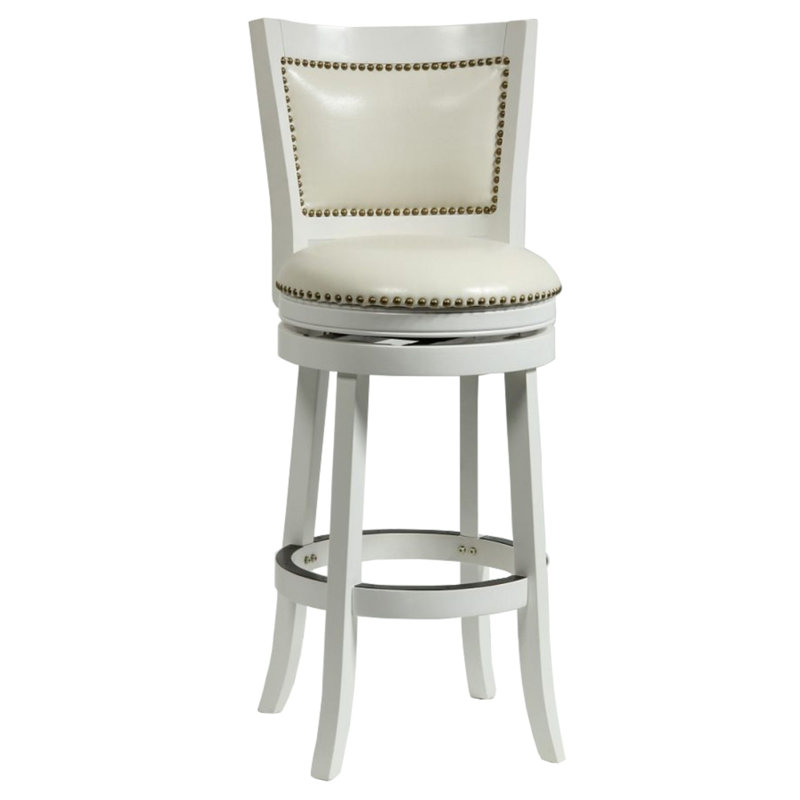 Tillar Upholstered Counter Stool with Solid Wood Frame